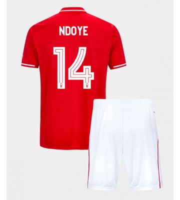 Nottingham Forest Dan Ndoye #14 Dětské Domácí Dres 2025-26 Krátký Rukáv (+ trenýrky)